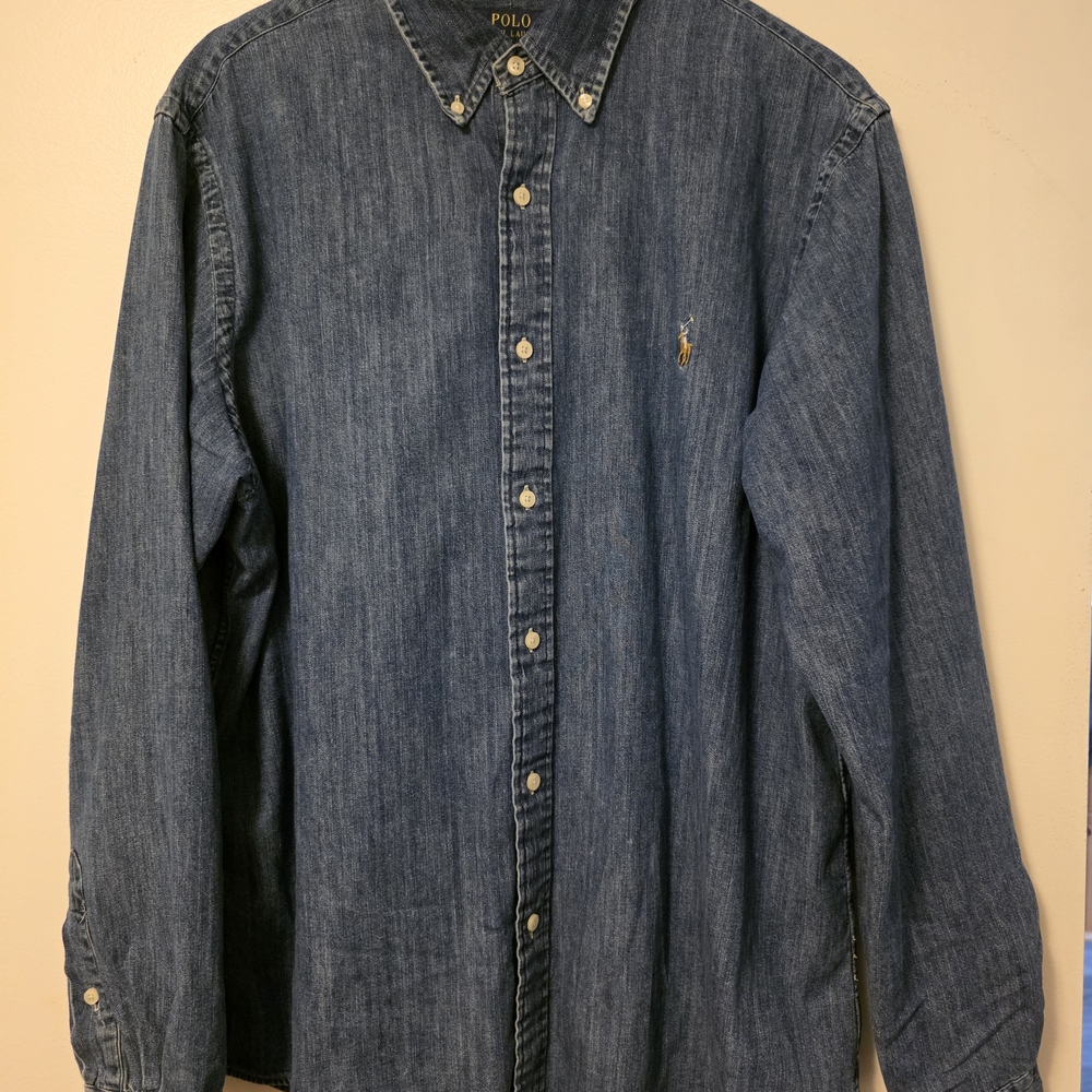 Polo by Ralph Lauren Indigo Button Down Shirt